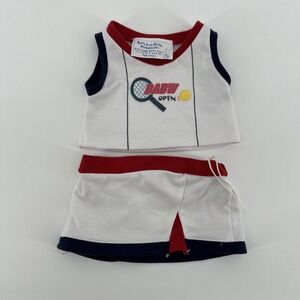 Build A Bear Tennis Outfit Red Blue White Vintage
